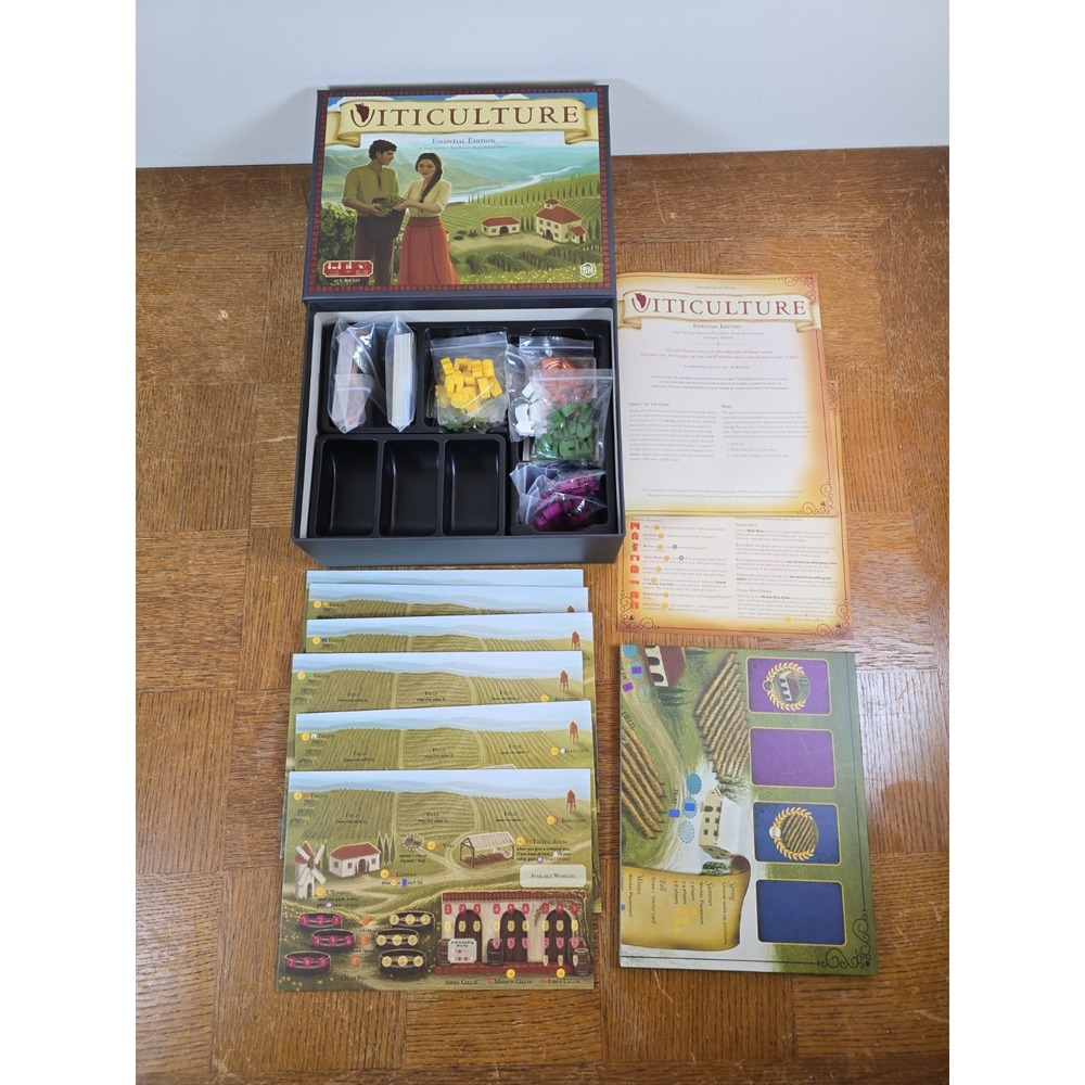 Viticulture Essential Edition Board Game, Complete - Excellent Condition
